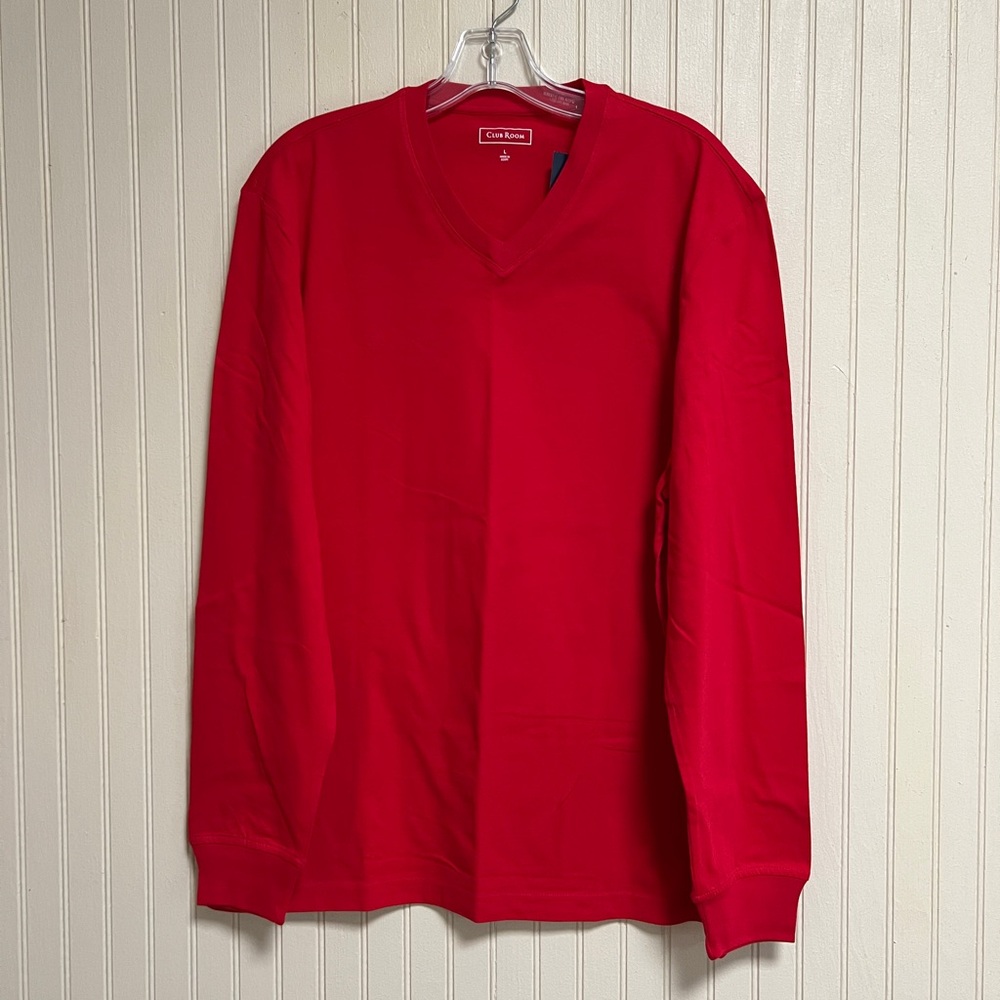 Fire Red Club Room Long Sleeve Tee